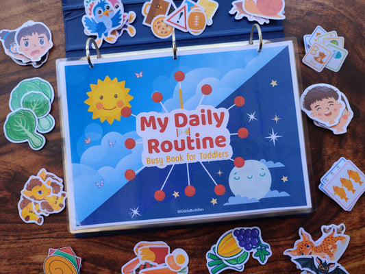 My Daily Routine Busy Book + Morning & Night Routine Charts